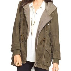 Free People Cotton Twill Parka Utility Jacket